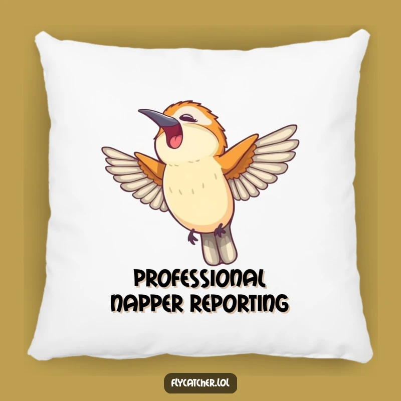 Funny Flycatcher Yawn Pillow - Soft Comfort and Humor, Perfect Funny Gift