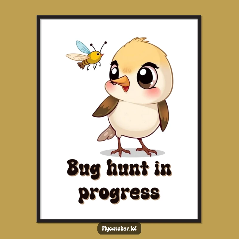 Funny Bird Snaps Digital Print: Instant Playful Art for Walls