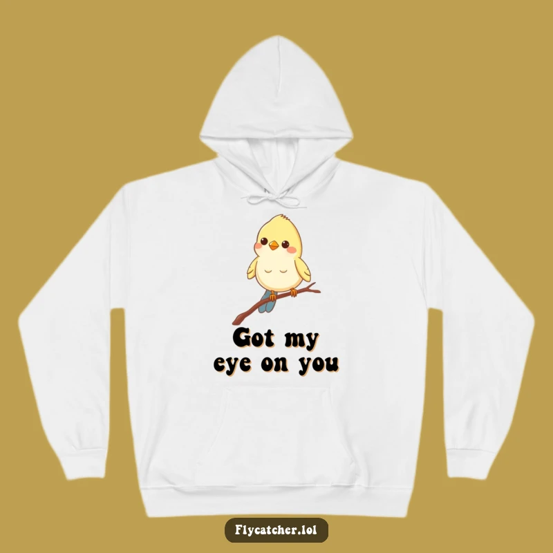 Funny Bird Branch Hoodie: Cozy Peering Companion, Ideal Funny Gift