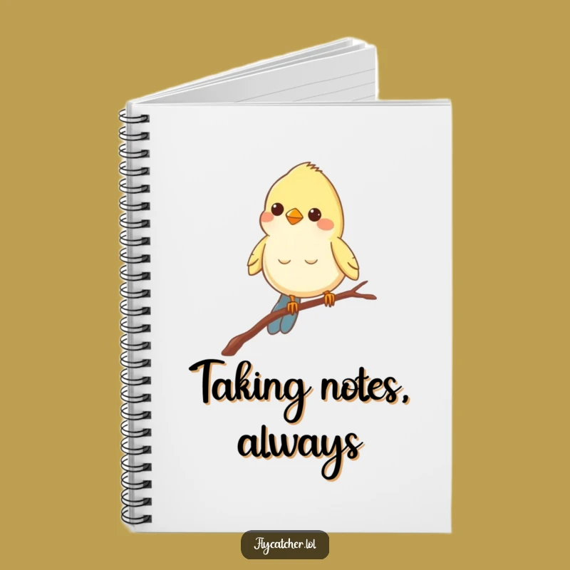 Funny Bird Branch Notebook: Record Your Thoughts with a Peering Friend